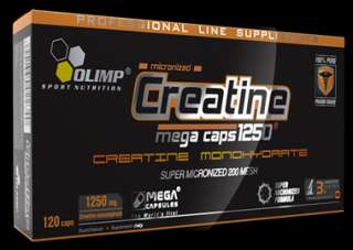 65€/100g OLIMP CREATINE Mega Caps 120Stück Kreatin Monohydrat Kre 