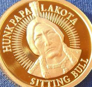 halbe Feinunze/0.5oz.tr. 999.9 Feingold Lakota Sitting Bull 