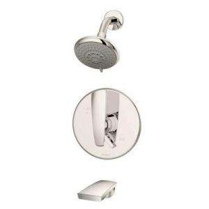 Symmons Naru 1 Handle 3 Spray Tub and Shower Faucet in Polished Nickel 