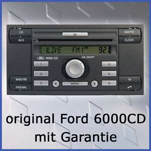 Ford Autoradio 6000 CD für Focus, Fiesta, C Max  