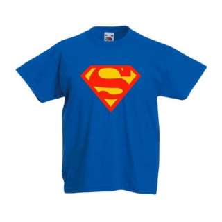 Kinder T Shirt Superman Zeichen 104 164 Farbauswahl  