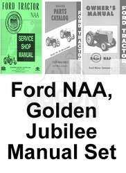 Ford NAA Golden Jubilee Service Operator Parts Manuals  