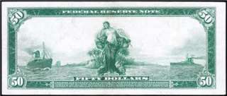 VERY NICE Bold & Crisp 1914 $50 *PHILADELPHIA* Fed Reserve Note FREE 