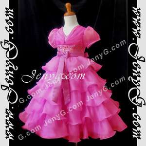 M01 KommunionsKleid Festkleid Kleider Pink Gr. 92 128  