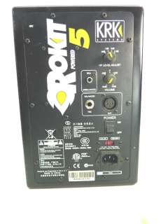 KRK Systems Rokit Powered 5 Studio Speaker Monitor w Power Cord Sound 