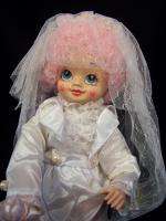 1986 BRINNS June Calendar Clown Bride Groom Doll Nice  