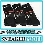 Paar Nike Sportsocken Tennis Socken Crew Gr. 38   46 schwarz