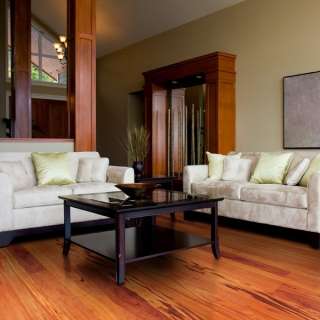 Smooth Natural Koa Wood Flooring   Engineered Tigerwood Hardwood Floor 