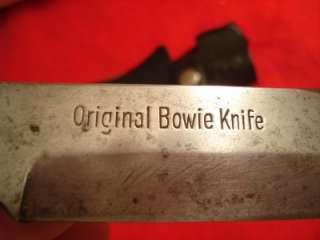 BOWIE KNIFE STAG HANDLE VINTAGE ORIGINAL BOWIE SOLINGEN GERMANY V (OLD 