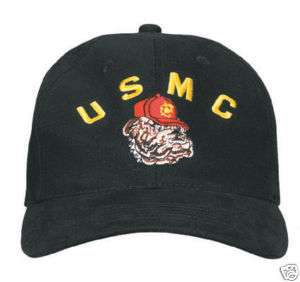USMC BULLDOG HAT, DELUXE LOW PROFILE CAP  
