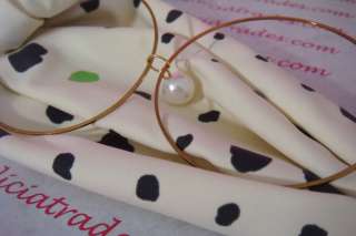 Jersey Citrus Dot Print Necklace Scarf w/ pearls Sophia  