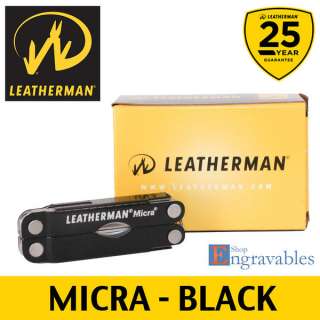 Leatherman MICRA Keychain Multi tool   BLACK #64320101K  