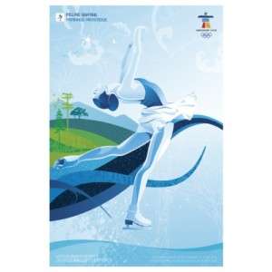 2010 Vancouver Olympic Winter Games Poster Figure Skate  