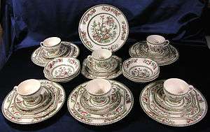   TREE DINNER SERVICE FOR SIX   38 PC * FREE SHIP & INS USA *  