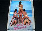 WOMEN WELL STACKED G STRINGS BUNS 1990 VINTAGE BIKINI PIN UP POSTER 