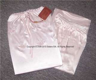 Ladys Pure Silk pajamas Set S~M /US 4~10 #AS0430  