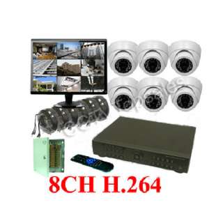 8CH H.264 DVR Surveillance CCTV Security System 500GB  