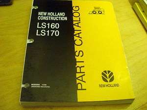 New Holland LS160 LS170 Skidsteer Parts Manual Catalog  