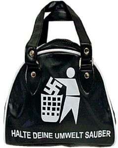 TASCHE BAG PVC gegen Nazi ANTIFA look KULT  
