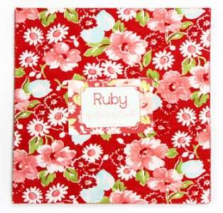Moda FABRIC Layer Cake ~ RUBY ~ Bonnie & Camille   10 squares  