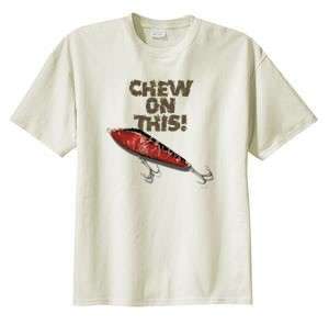 Chew on This Bass Fishing Lure T Shirt S 6x  