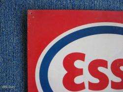 TIN ESSO LUBRICANTS GAS STATION ADVERTISING SIGN  
