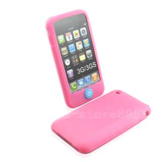 2x Silicone Case + LCD Film for APPLE IPHONE 3G 3GS q  