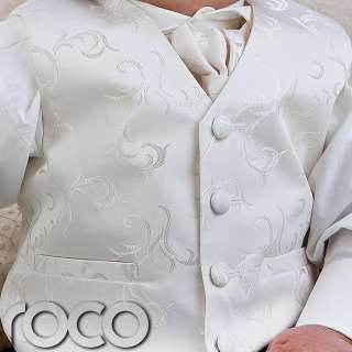   Ivory Wedding Pageboy Prom Communion Waistcoat Suit Age 0 3m   12 year