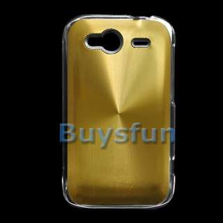 Gold Aluminum Hard Case Cover Skin For HTC Wildfire S  