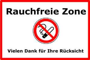 Nichtraucher Schild Hinweisschild Rauchfreie Zone  
