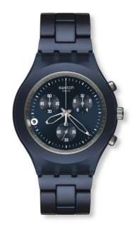 Swatch Full Blooded Smoky Blue Aluminium Mens Watch SVCN4004AG  