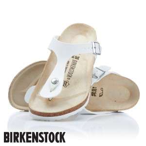 Womens Birkenstock Gizeh Sandals   White  