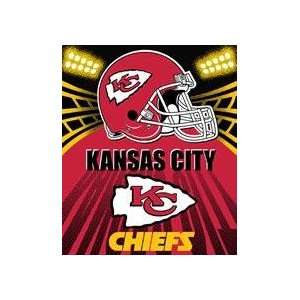 Kansas City Chiefs Light Weight Fleece NFL Blanket (Shadow 