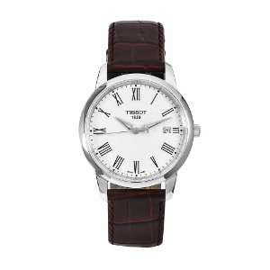   Classic Dream White Dial Brown Leather Strap Watch Tissot Watches