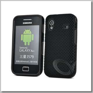   Silicone Combo Case with Screen Protector for Samsung Galaxy Ace S5830