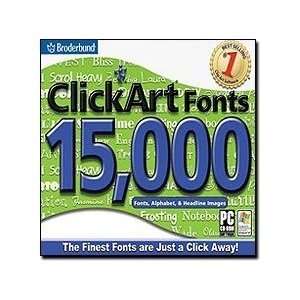  Encore ClickArt Fonts 15,000 Software Electronics