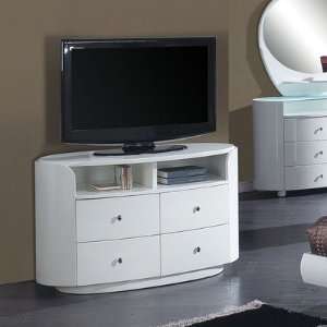  Emily Entertainment Unit Color Glossy White