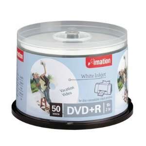  Imation Dvd+R 4.7 Gb 16x Inkjet & Hub Printable White 50 