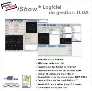   Logiciel / Software Laser ILDA Ishow contrôle laser
