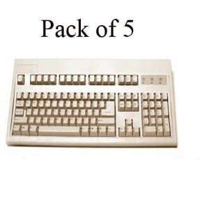  Keytronic Inc. Beige PS2 Keyboard RoHS 5 Pack Everything 