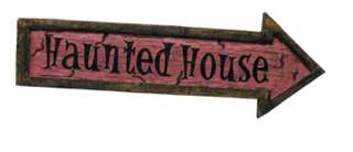 Haunted House Sign   Decorations & Props