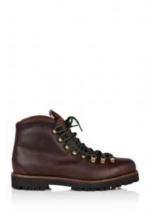   Ralph Lauren  Chocolate Leather Hiking Boots by Polo Ralph Lauren