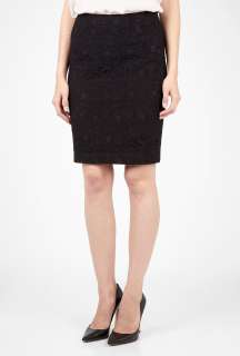 Love Moschino  Black Lace Pencil Skirt by Love Moschino