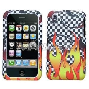  Cell Phone Protector for Apple iPhone 3G 3GS Racing Flame Everything