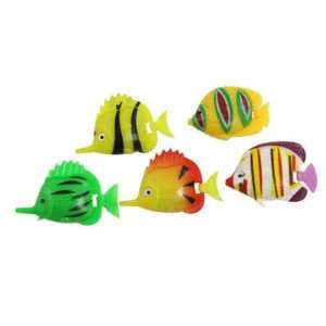   Pcs Manmade Plastic Swimming Ornament Fish for Aquarium