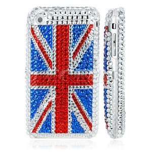   GREAT BRITAIN FLAG CRYSTAL BLING CASE FOR iPHONE 3G 3GS Electronics