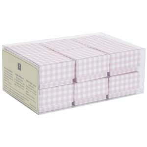 Rose Gingham Set of 12 Semikolon Mini Gift Boxes