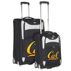  NCAA Cal Bears 2 Piece Black Rolling Luggage Set Sports 