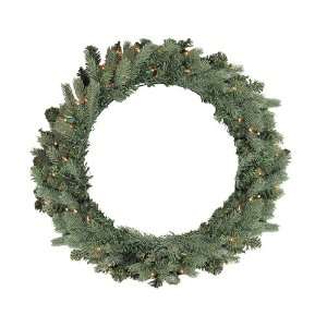   Blue Spruce Artificial Christmas Wreath   Clear Lights