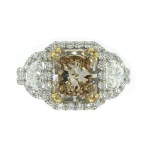    3.38ct Radiant Cut Diamond Engagement Anniversary Ring Jewelry